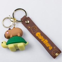 Брелок для ключів Капібара на черепасі 5*3*4 см