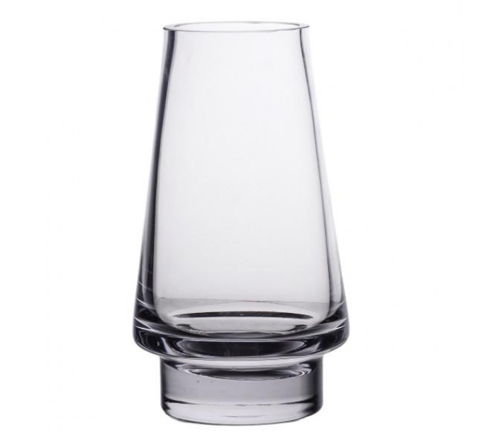 Ваза для квітів Bohemia скляна 25 см, прозорий