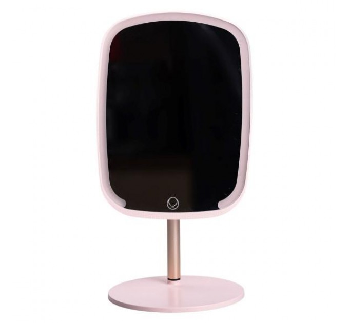 Косметичне дзеркало з LED-підсвіткою та сенсорним керуванням, рожевий