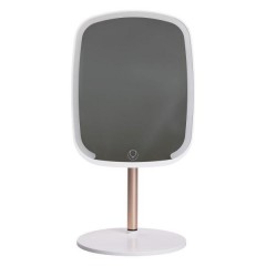 Косметичне дзеркало з LED-підсвіткою та сенсорним керуванням, білий