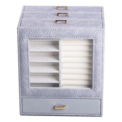 Ящик-комод для украшений 23х20х15 см, серый