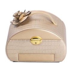 Кейс-органайзер для прикрас із защіпкою 24х17х18 см, золотистий