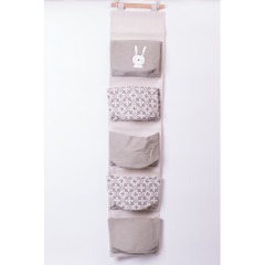 Органайзер панно підвісний на 5 секцій 95*10 см, сірий