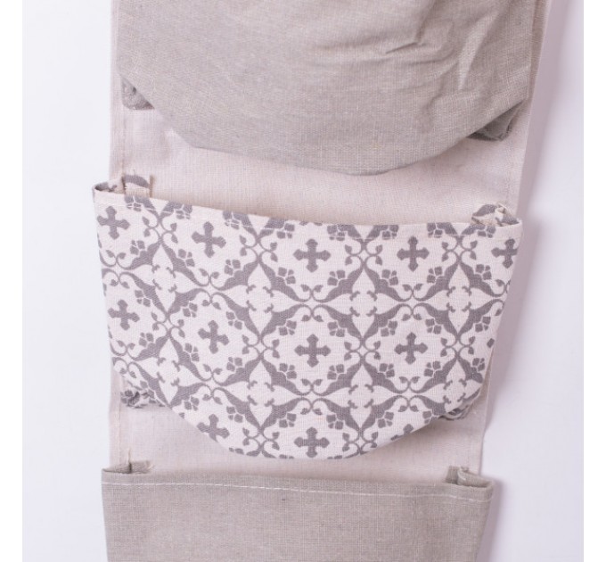 Органайзер панно підвісний на 5 секцій 95*10 см, сірий