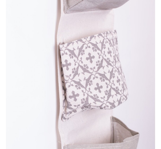 Органайзер панно підвісний на 5 секцій 95*10 см, сірий