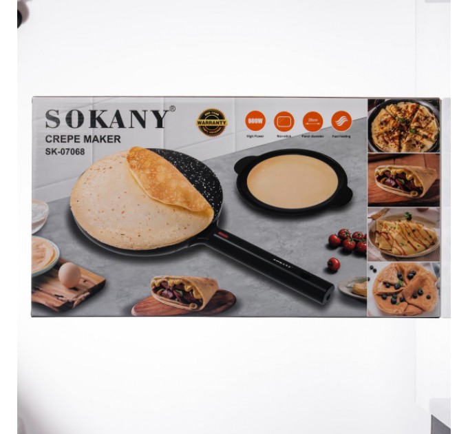 Млинница электрическая SOKANY SK-07068 600 Вт 20 см
