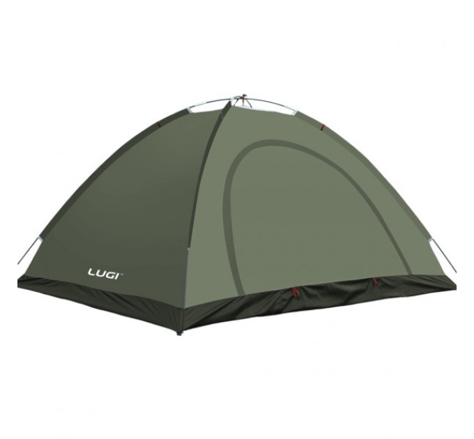Палатка туристическая двухместная 200*150*120 см, армейская зеленая