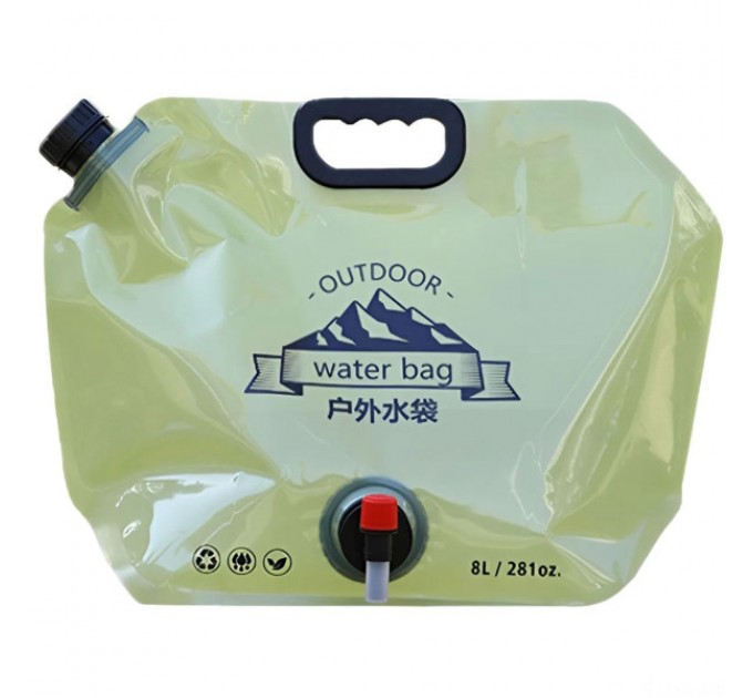 Каністра-пакет для води на 8 літрів із краном 42*31 см