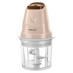 Чопер-подрібнювач Sokany SK-06009 чаша на 700 мл, бежевий Чопер-подрібнювач Sokany SK-06009 чаша на 700 мл, бежевий