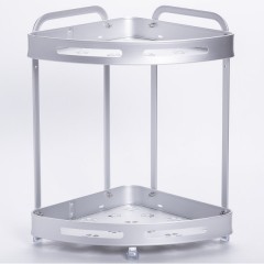 Полиця для ванної кімнати кутова двоярусна