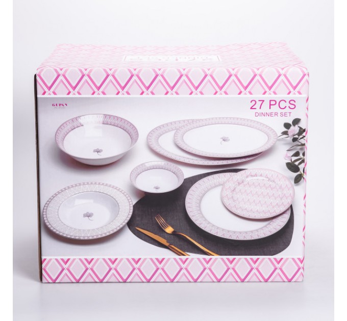 Столовый сервиз на 6 персон фарфоровый Claire