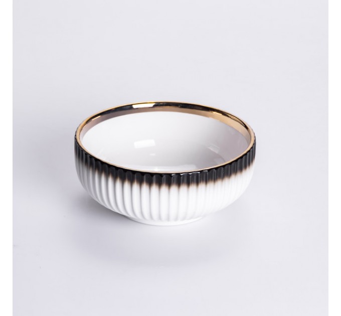 Сервиз фарфоровый столовый 32 предмета на 6 персон, коричневый