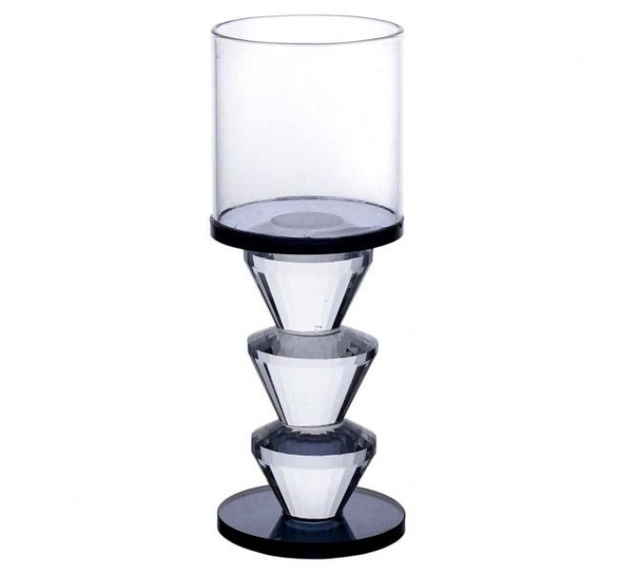 Підсвічник декоративний Parallels скляний 15.7 см Підсвічник декоративний Parallels скляний 15.7 см