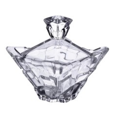 Цукорниця з кришкою Bohemiya із товстого скла 8.5 см