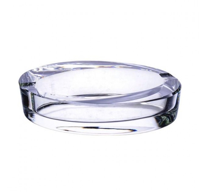 Пепельница стеклянная Selena овальная, прозрачный