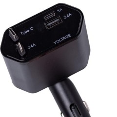 Автомобільний зарядний пристрій з висувним кабелем