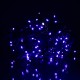 Гірлянда Бахрома вулична 105 LED 6 м від мережі чорна нитка, синій