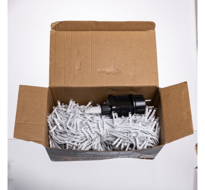 Гірлянда Нитка вулична 500 LED 50 м біла, синій