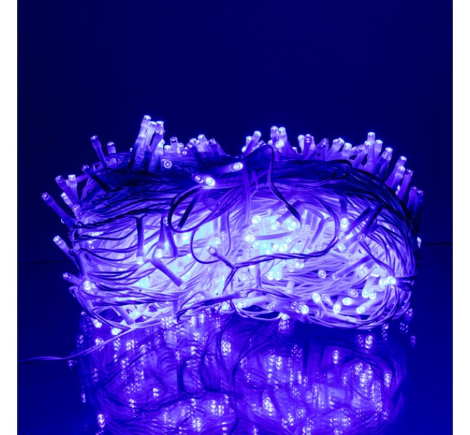 Гірлянда Нитка вулична 500 LED 50 м біла, синій