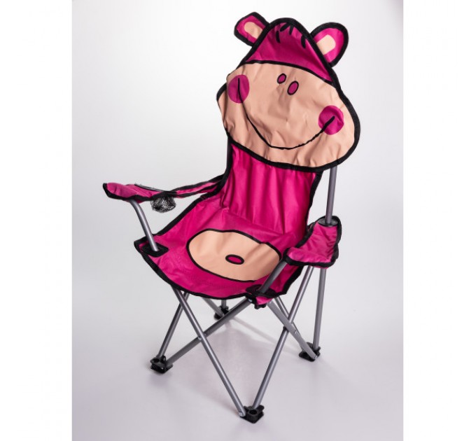 Дитяче крісло туристичне складане 34*58*65 см, рожевий