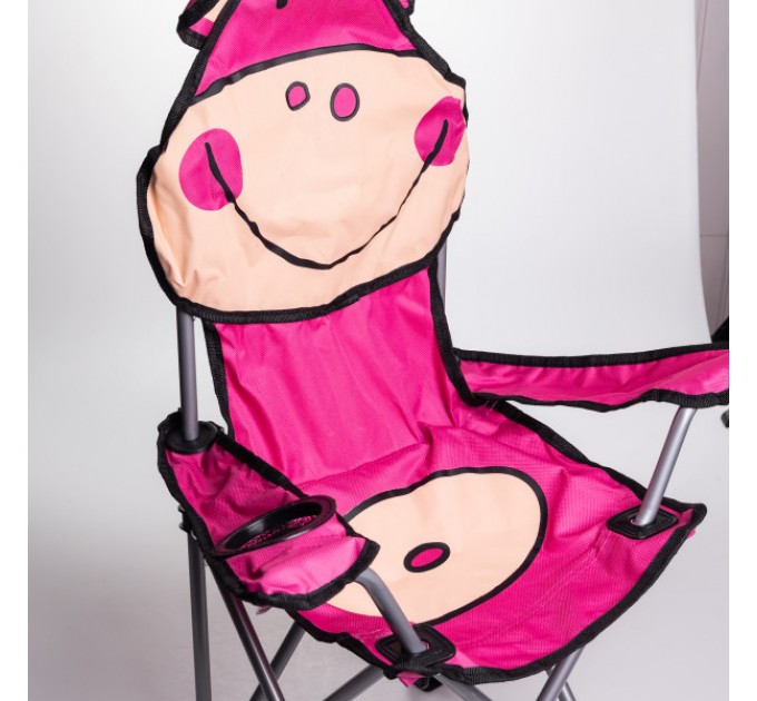 Дитяче крісло туристичне складане 34*58*65 см, рожевий