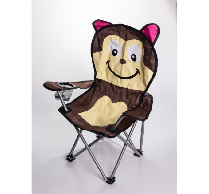 Дитяче крісло туристичне складане 34*58*65 см, коричневий