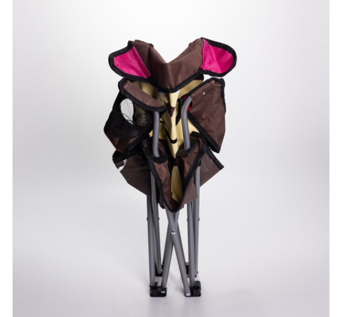 Дитяче крісло туристичне складане 34*58*65 см, коричневий