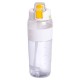 Бутылка для воды Sports 800 мл с трубочкой, белый