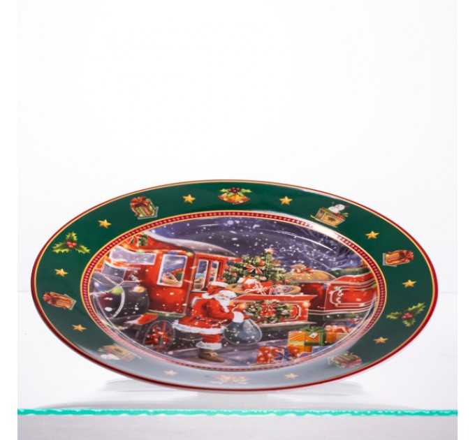 Набір тарілок сервірувальних Santa фарфорових 6 штук по 26,5 см