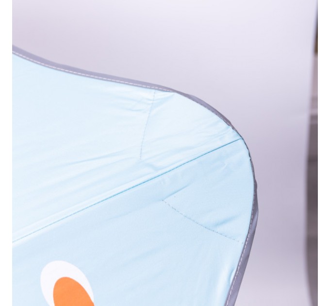 Дитяча парасоля-тростина механічна 90 см, блакитний