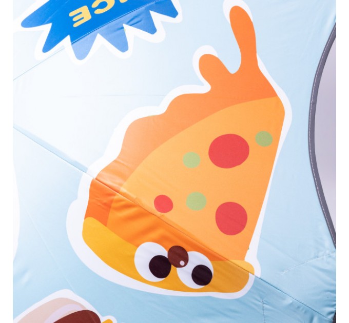 Дитяча парасоля-тростина механічна 90 см, блакитний