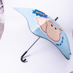 Дитяча парасоля-тростина механічна 90 см, блакитний