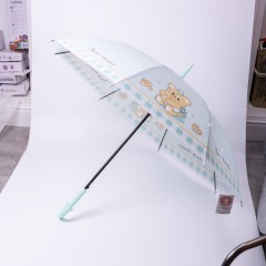 Дитяча парасоля-тростина напівавтомат складна 94 см, м'ятний