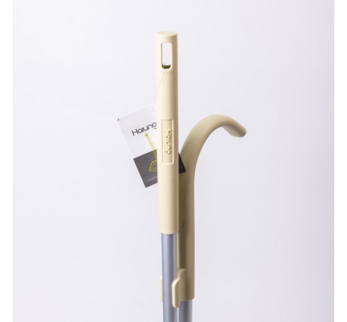 Набір для прибирання щітка та совок з довгою ручкою 71 см, оливковий