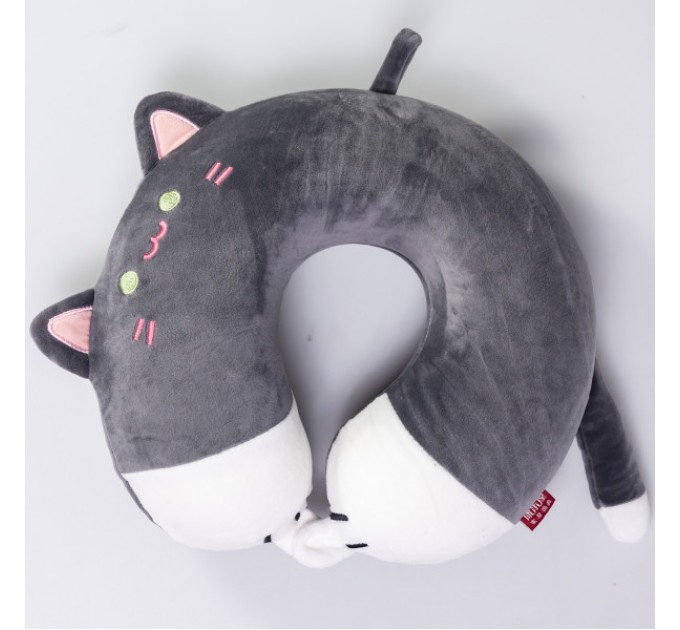 Подушка для шиї Kitty U-подібна, темно-сірий