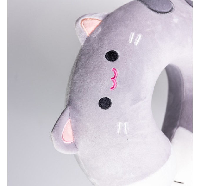 Подушка для шиї Kitty U-подібна, сірий