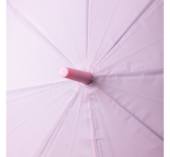 Детский зонт-трость полуавтомат складной 94 см, розовый