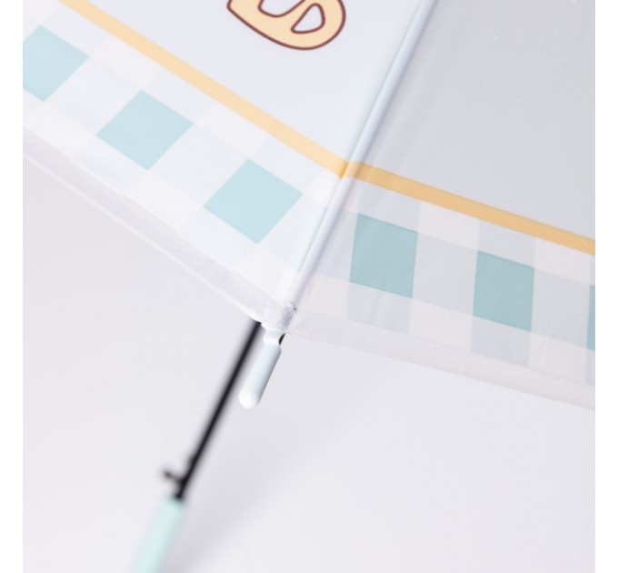 Дитяча парасоля-тростина напівавтомат складна 94 см, м'ятний