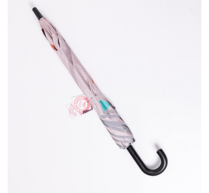 Дитяча парасоля-тростина механічна 90 см, бежевий