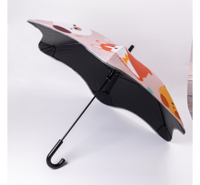 Дитяча парасоля-тростина механічна 90 см, бежевий