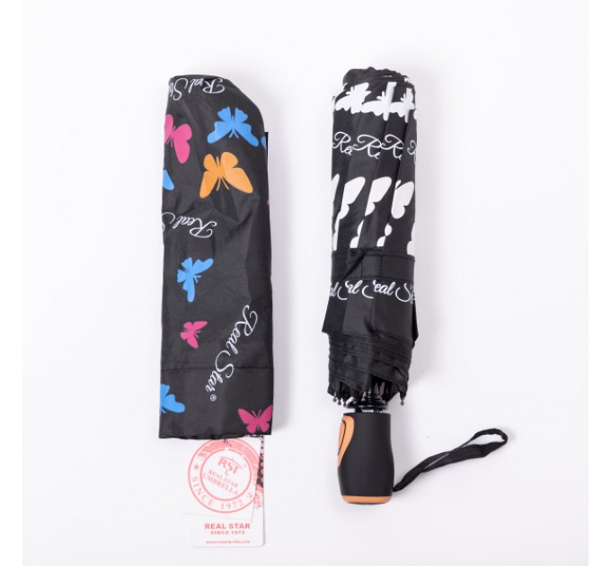 Зонт полуавтомат складной 97 см, черный