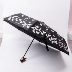 Парасоля напівавтомат складна 97 см, чорний