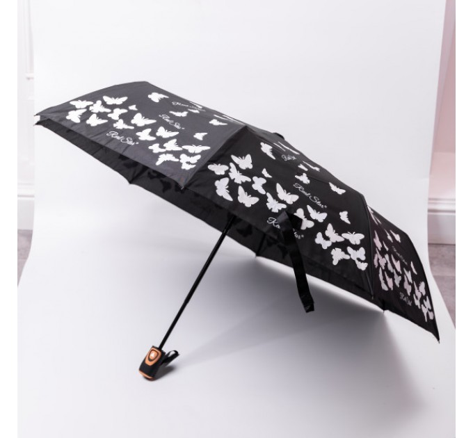 Зонт полуавтомат складной 97 см, черный