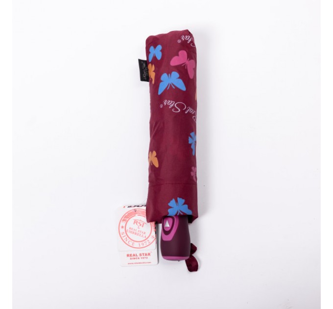 Зонт полуавтомат складной 97 см, красный