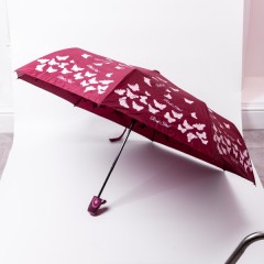 Парасоля напівавтомат складна 97 см, червоний