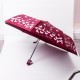 Парасоля напівавтомат складна 97 см, червоний