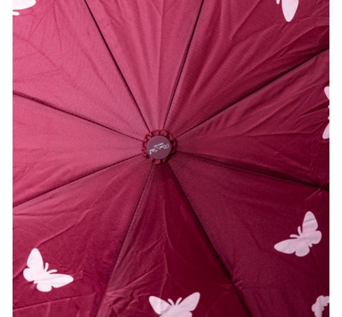 Зонт полуавтомат складной 97 см, красный