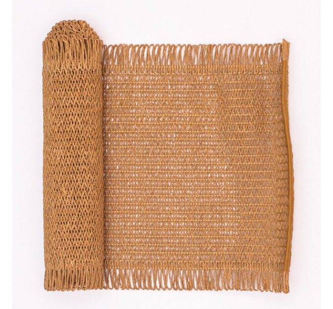 Доріжка раннер для сервірування столу Fringe 120*30 см, пісочний