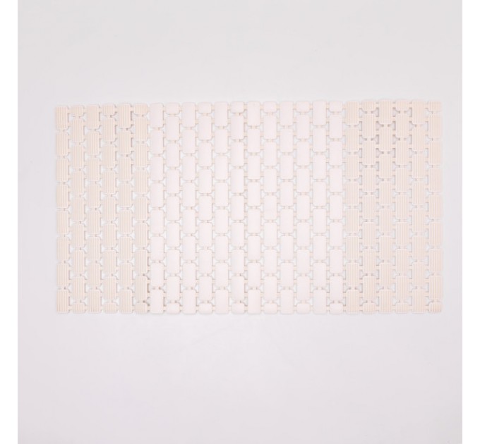 Килимок для душового піддону протиковзкий 73*40 см, білий