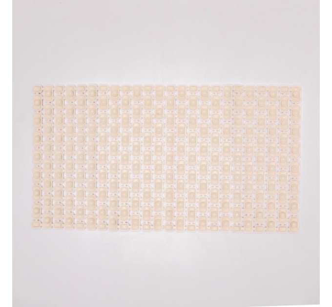 Килимок для душового піддону протиковзкий 73*40 см, білий